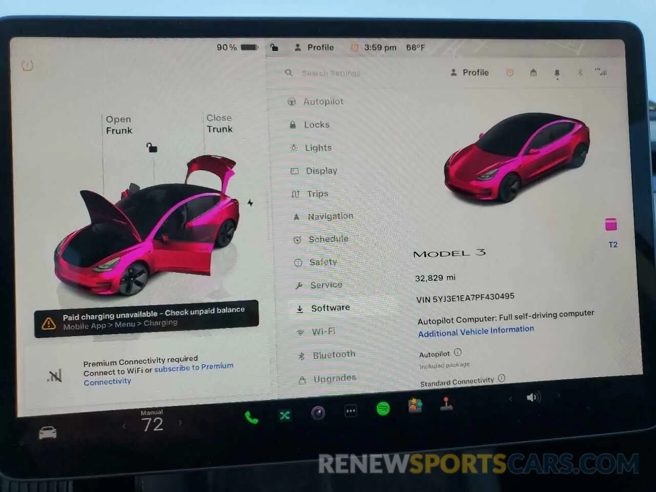 9 Photograph of a damaged car 5YJ3E1EA7PF430495 TESLA MODEL 3 2023