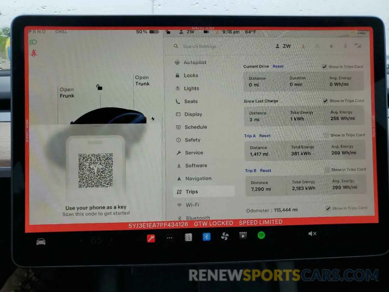 9 Photograph of a damaged car 5YJ3E1EA7PF434126 TESLA MODEL 3 2023
