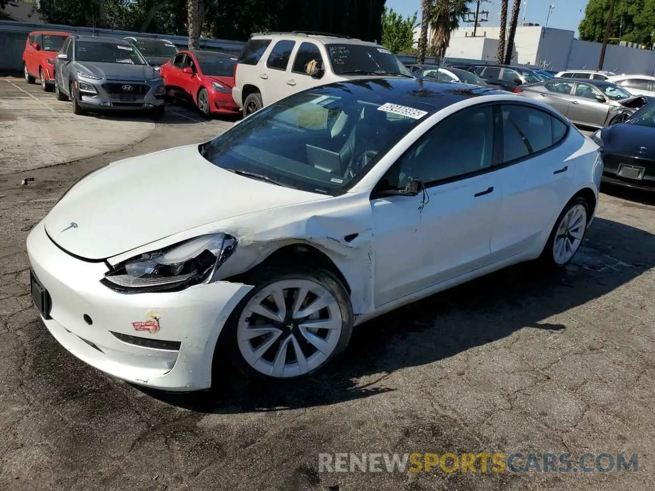 1 Фотография поврежденного автомобиля 5YJ3E1EA7PF450343 TESLA MODEL 3 2023