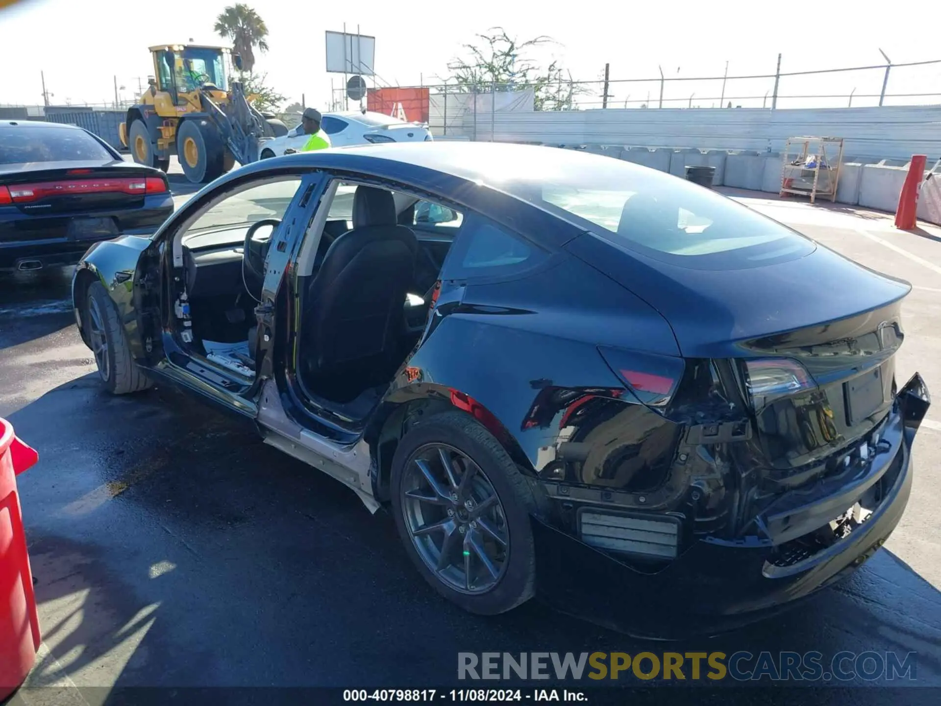 3 Photograph of a damaged car 5YJ3E1EA7PF456899 TESLA MODEL 3 2023