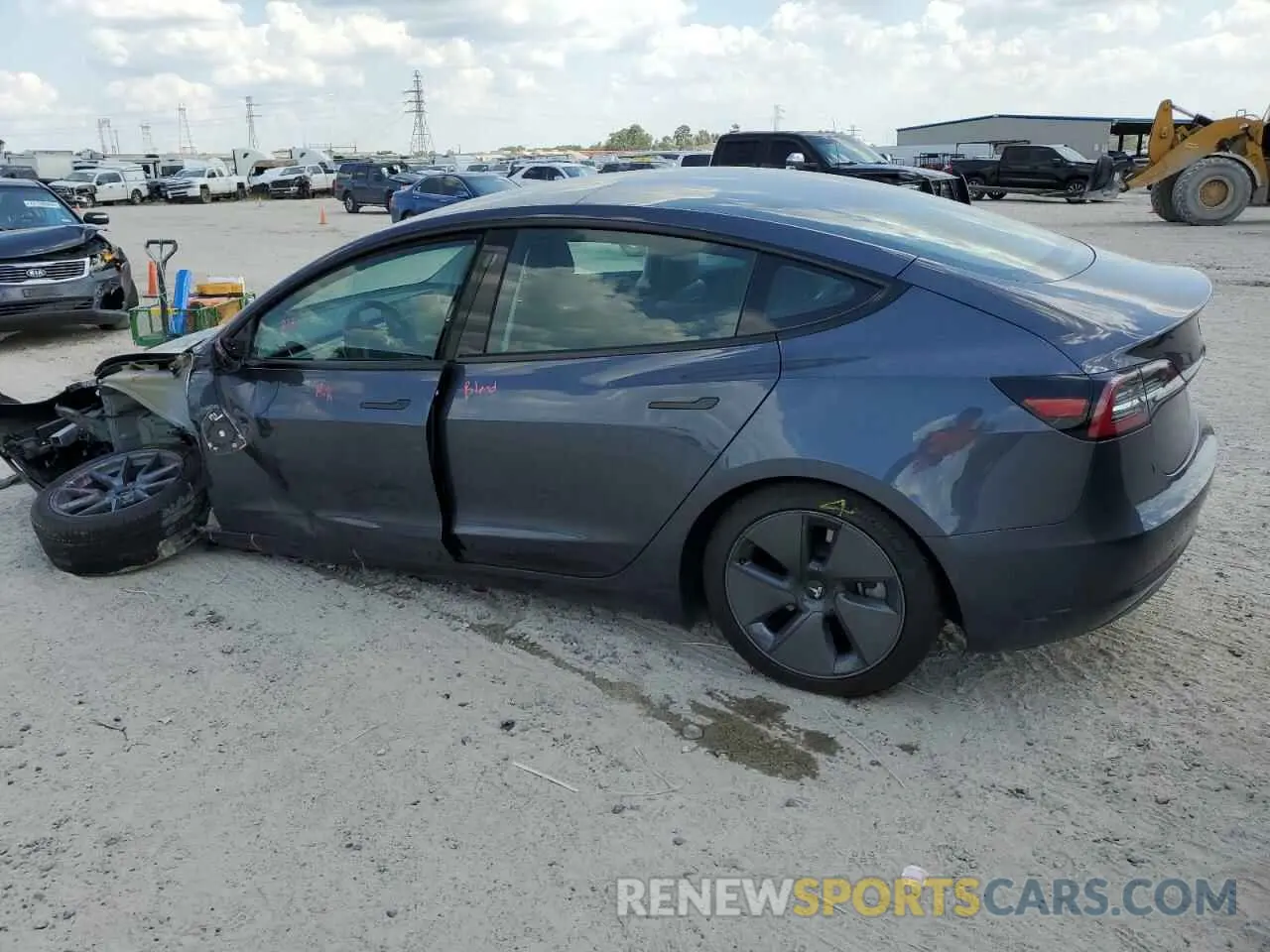 2 Photograph of a damaged car 5YJ3E1EA7PF468860 TESLA MODEL 3 2023