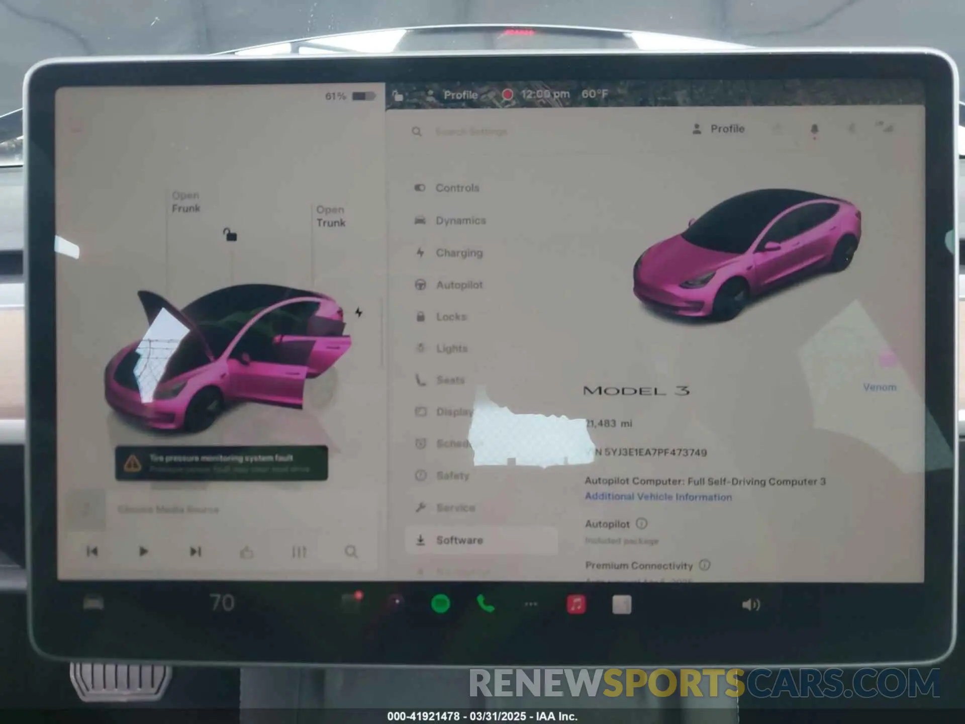 7 Фотография поврежденного автомобиля 5YJ3E1EA7PF473749 TESLA MODEL 3 2023