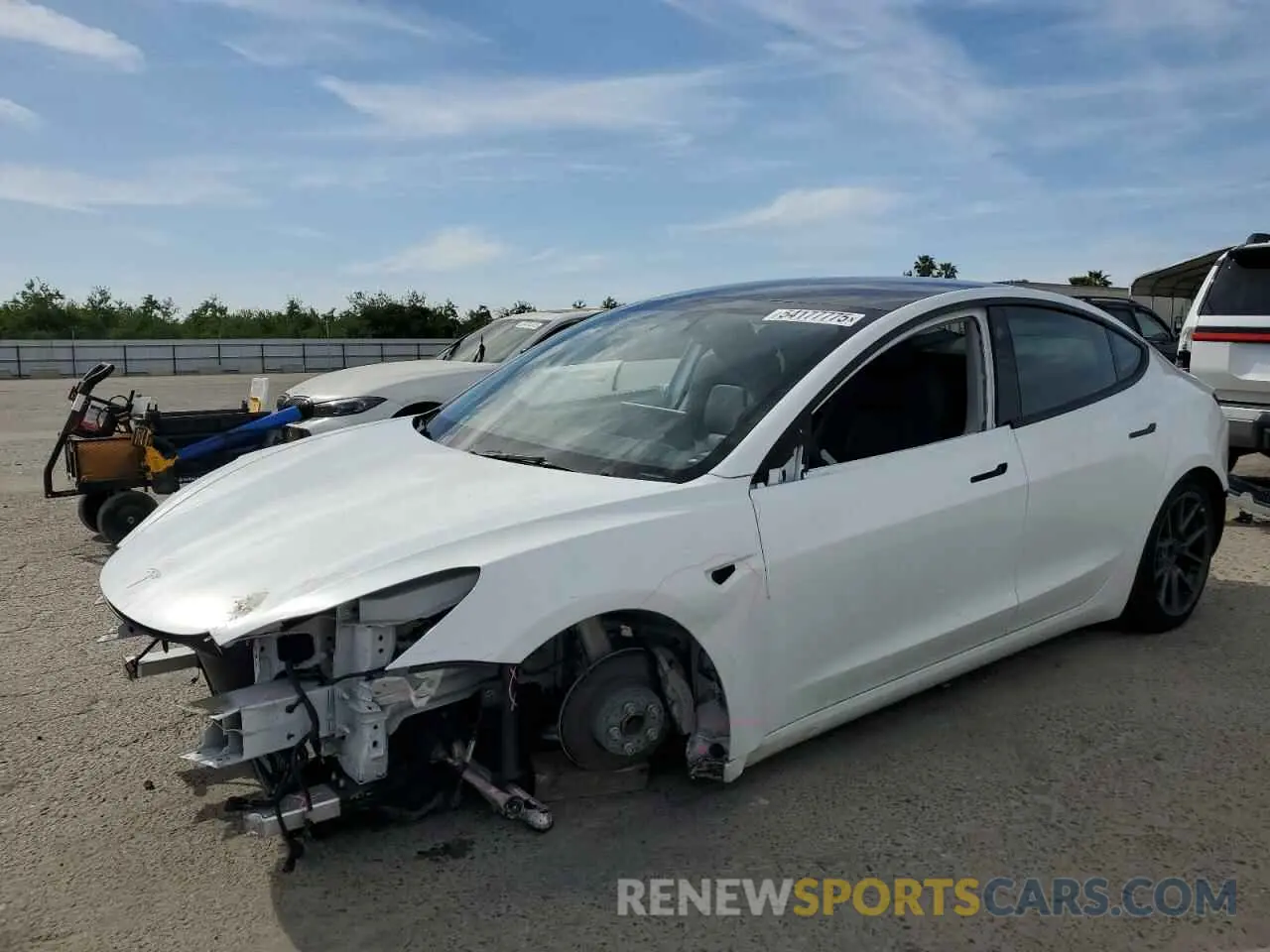 1 Photograph of a damaged car 5YJ3E1EA7PF546974 TESLA MODEL 3 2023