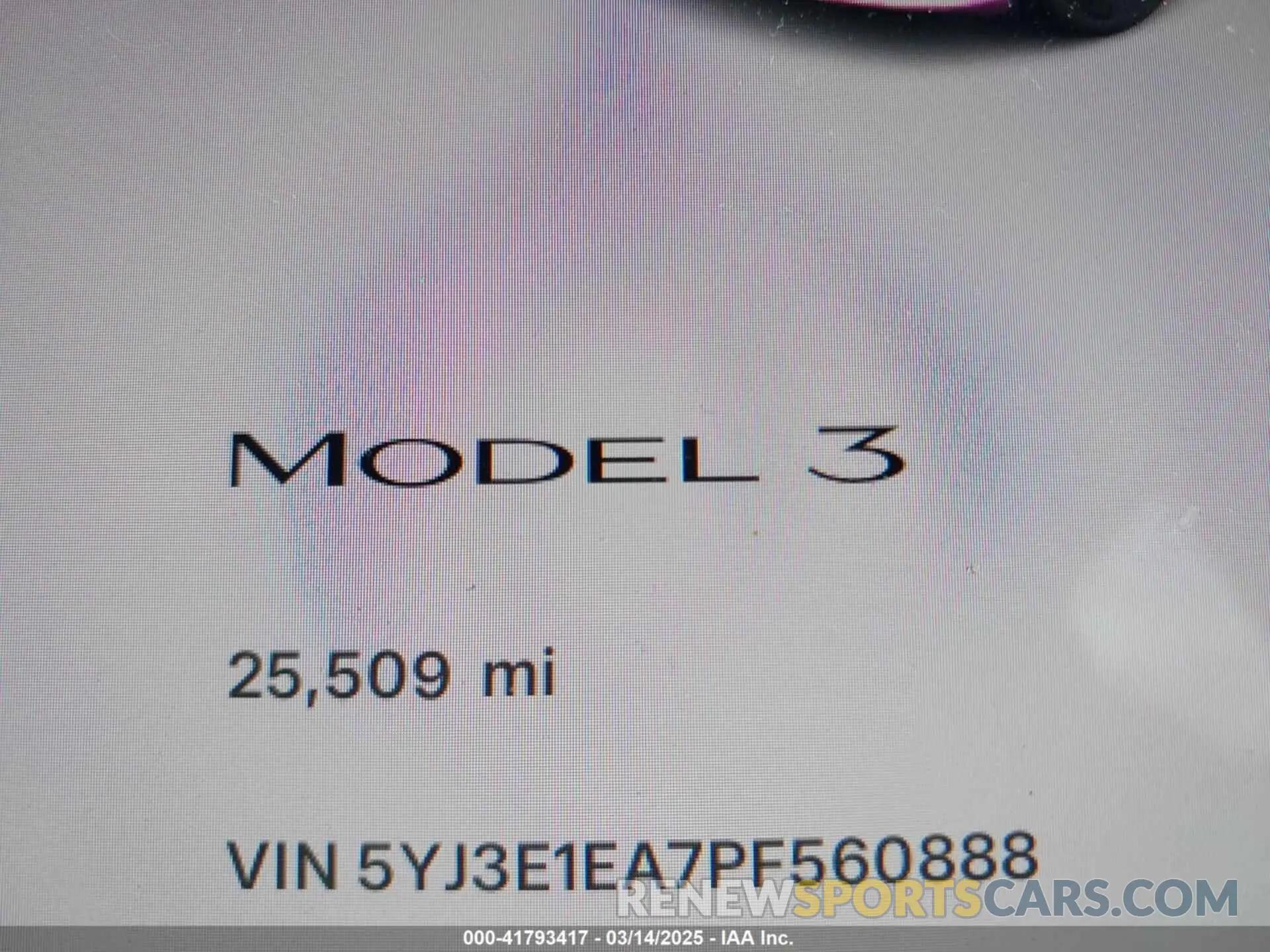 16 Photograph of a damaged car 5YJ3E1EA7PF560888 TESLA MODEL 3 2023