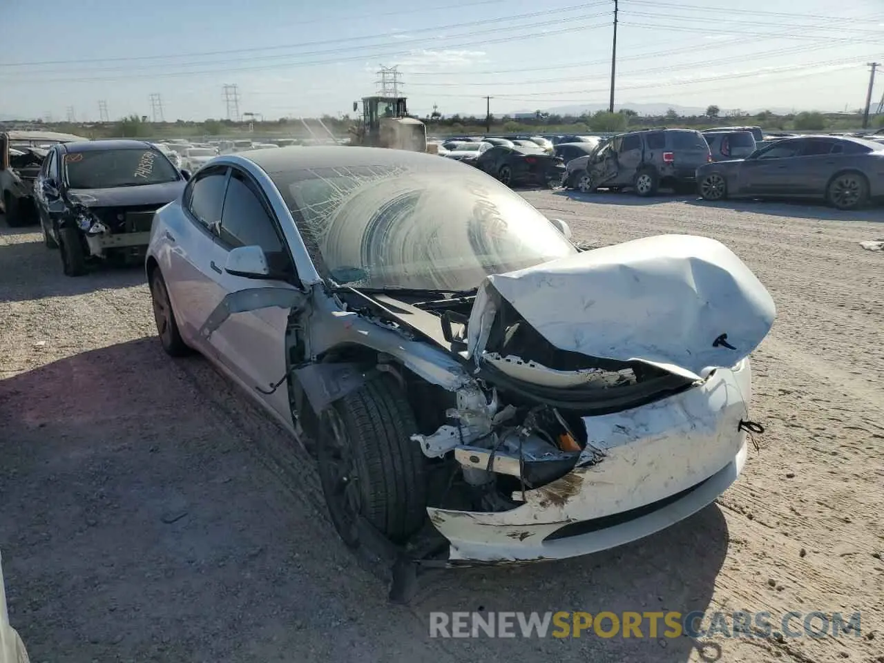 4 Photograph of a damaged car 5YJ3E1EA7PF574046 TESLA MODEL 3 2023