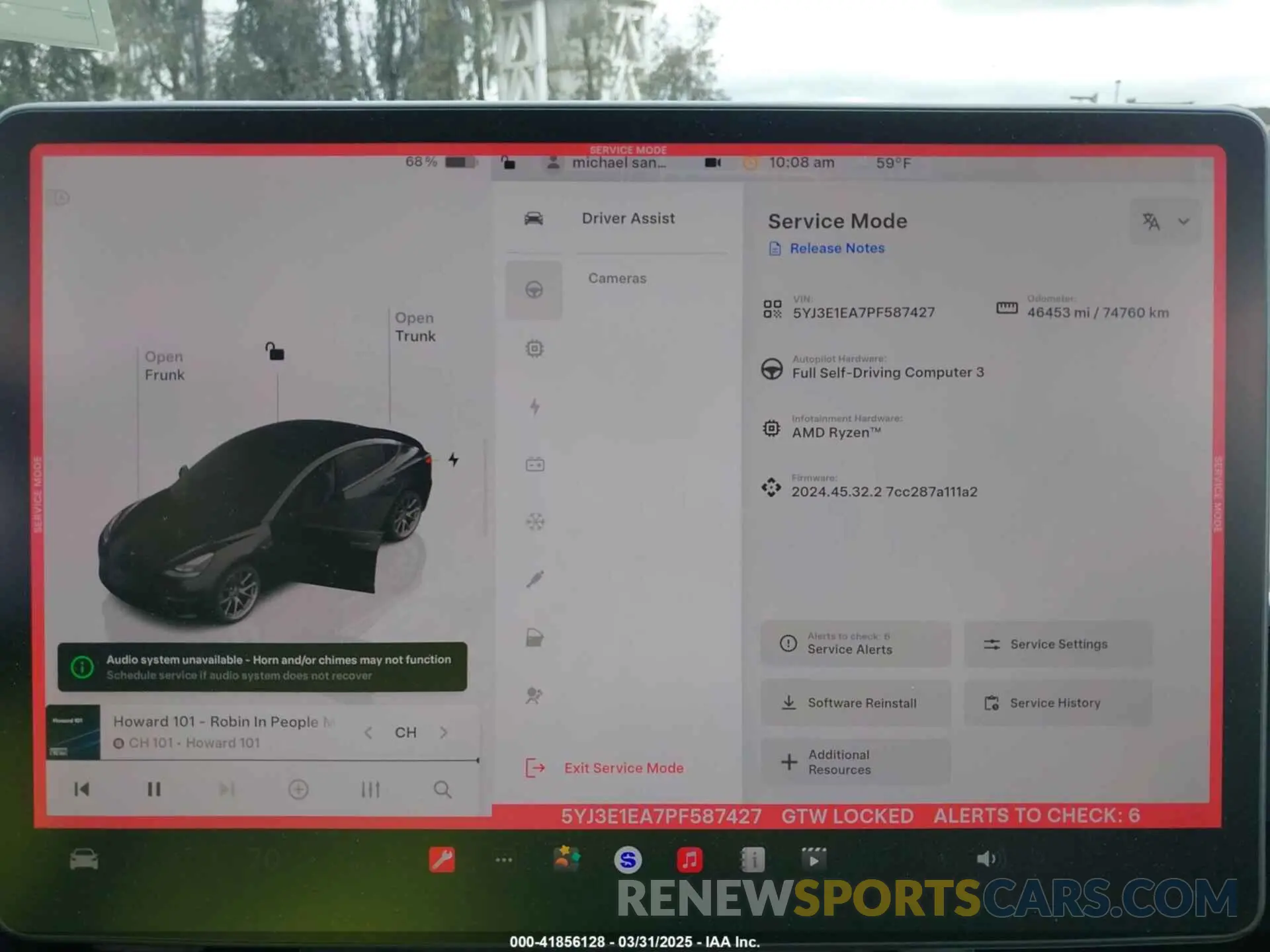 7 Фотография поврежденного автомобиля 5YJ3E1EA7PF587427 TESLA MODEL 3 2023