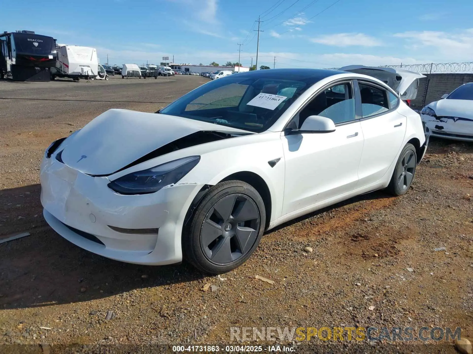 2 Фотография поврежденного автомобиля 5YJ3E1EA7PF594992 TESLA MODEL 3 2023