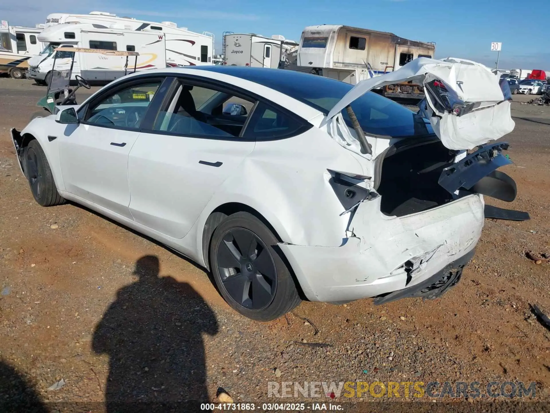 3 Фотография поврежденного автомобиля 5YJ3E1EA7PF594992 TESLA MODEL 3 2023