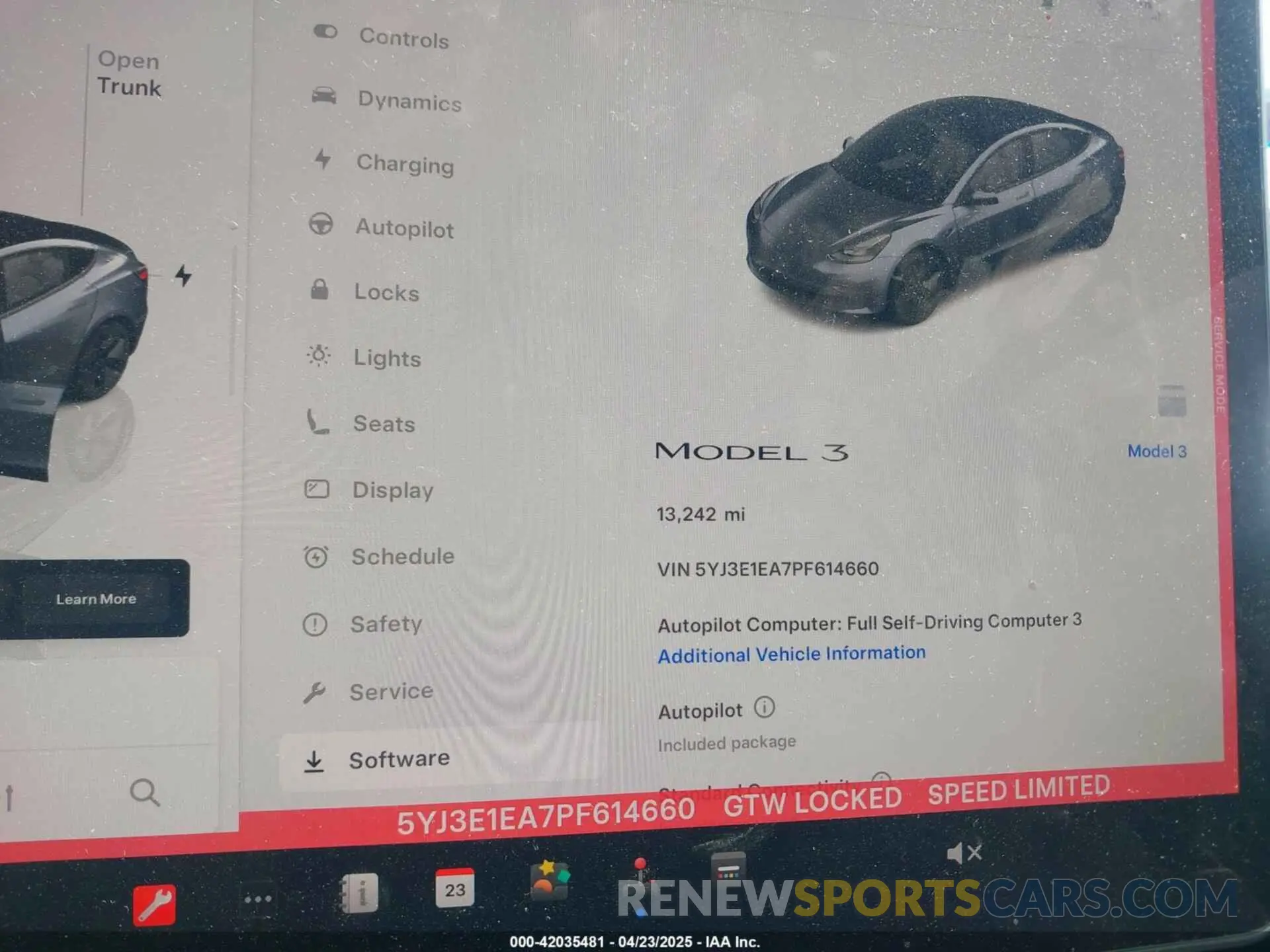 7 Фотография поврежденного автомобиля 5YJ3E1EA7PF614660 TESLA MODEL 3 2023