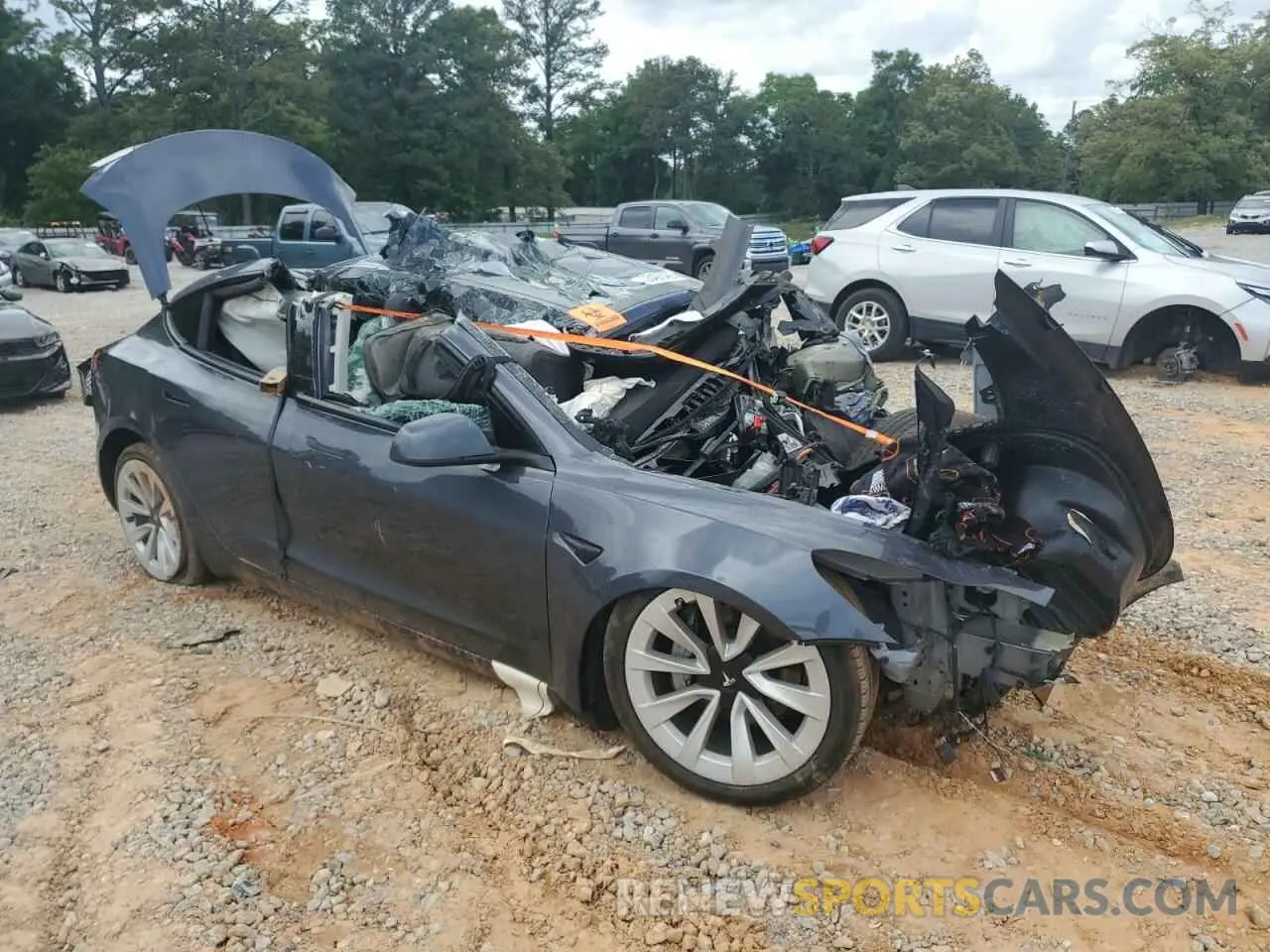 4 Photograph of a damaged car 5YJ3E1EA7PF627103 TESLA MODEL 3 2023