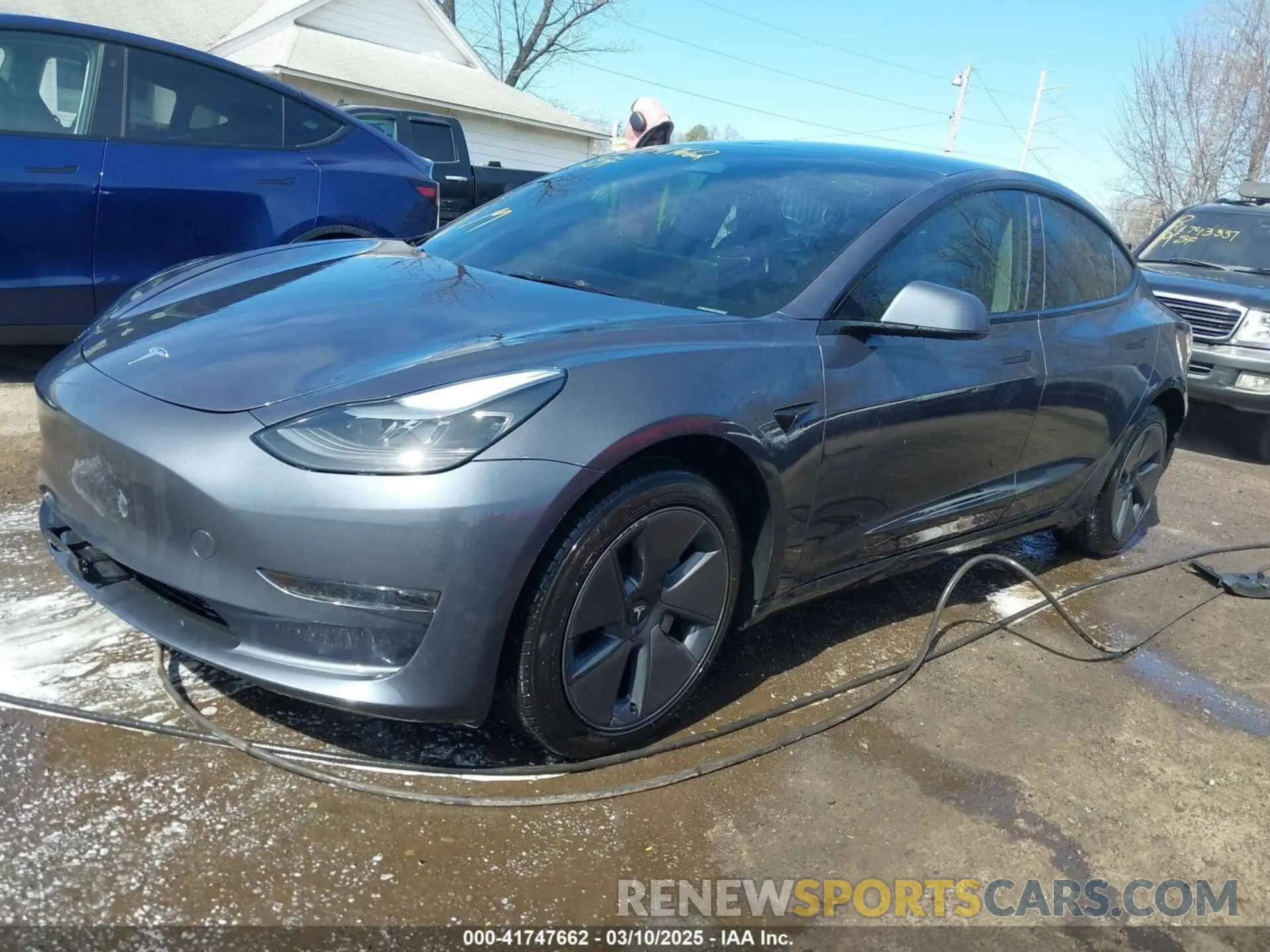 2 Photograph of a damaged car 5YJ3E1EA7PF674048 TESLA MODEL 3 2023