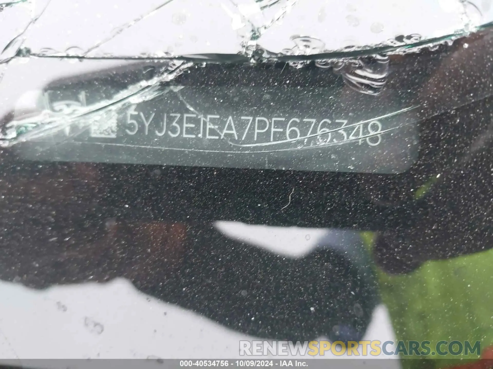 9 Photograph of a damaged car 5YJ3E1EA7PF676348 TESLA MODEL 3 2023