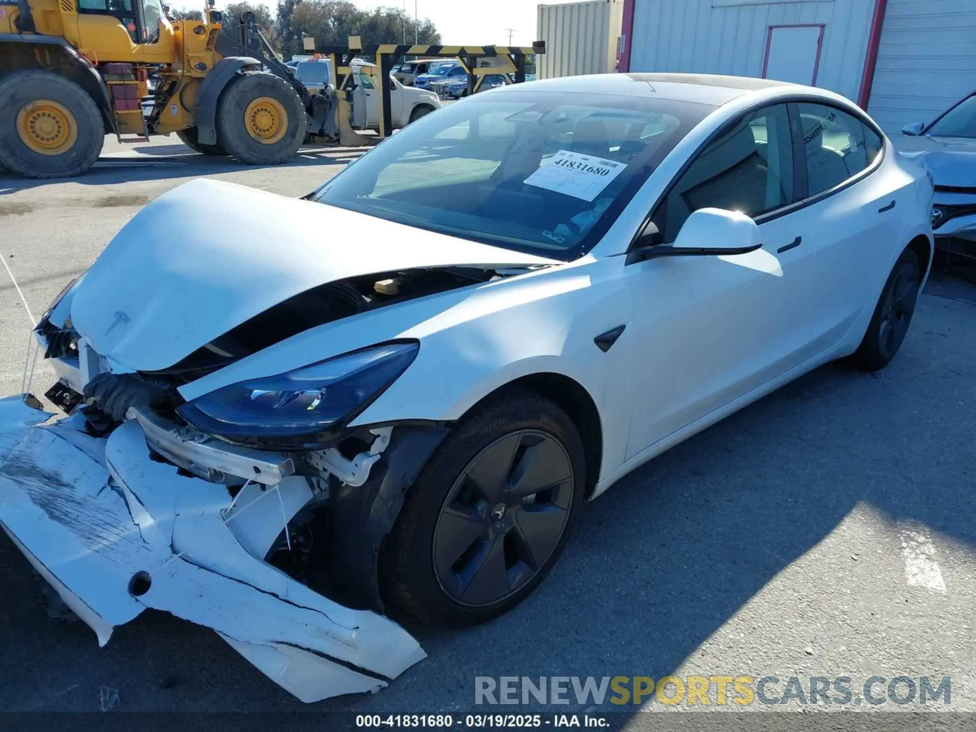 2 Photograph of a damaged car 5YJ3E1EA7PF693103 TESLA MODEL 3 2023