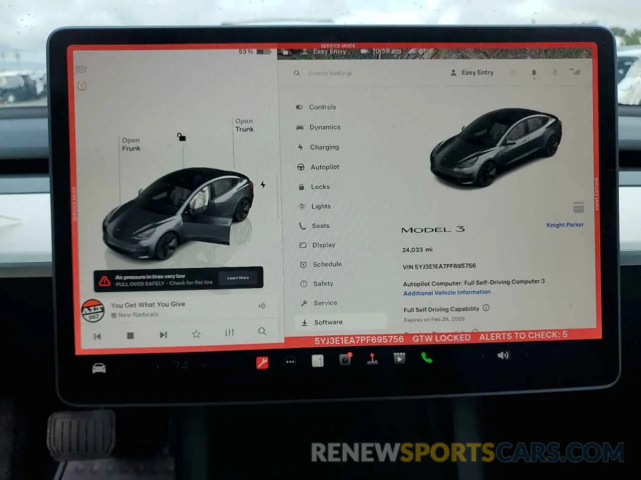 9 Photograph of a damaged car 5YJ3E1EA7PF695756 TESLA MODEL 3 2023