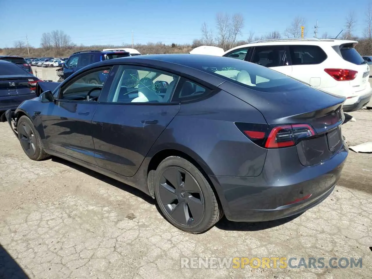 2 Photograph of a damaged car 5YJ3E1EA7PF696177 TESLA MODEL 3 2023