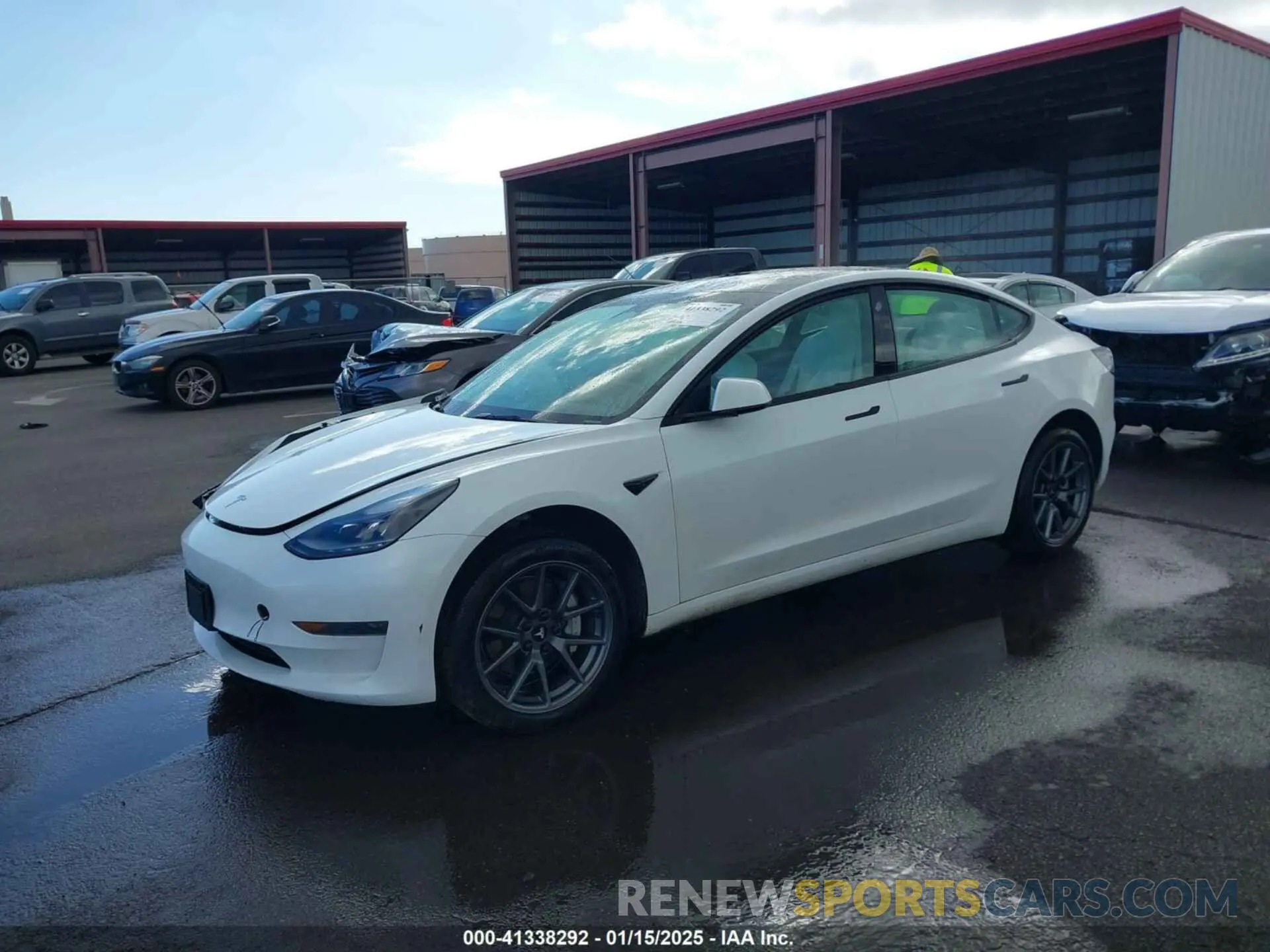 2 Photograph of a damaged car 5YJ3E1EA8PF395109 TESLA MODEL 3 2023