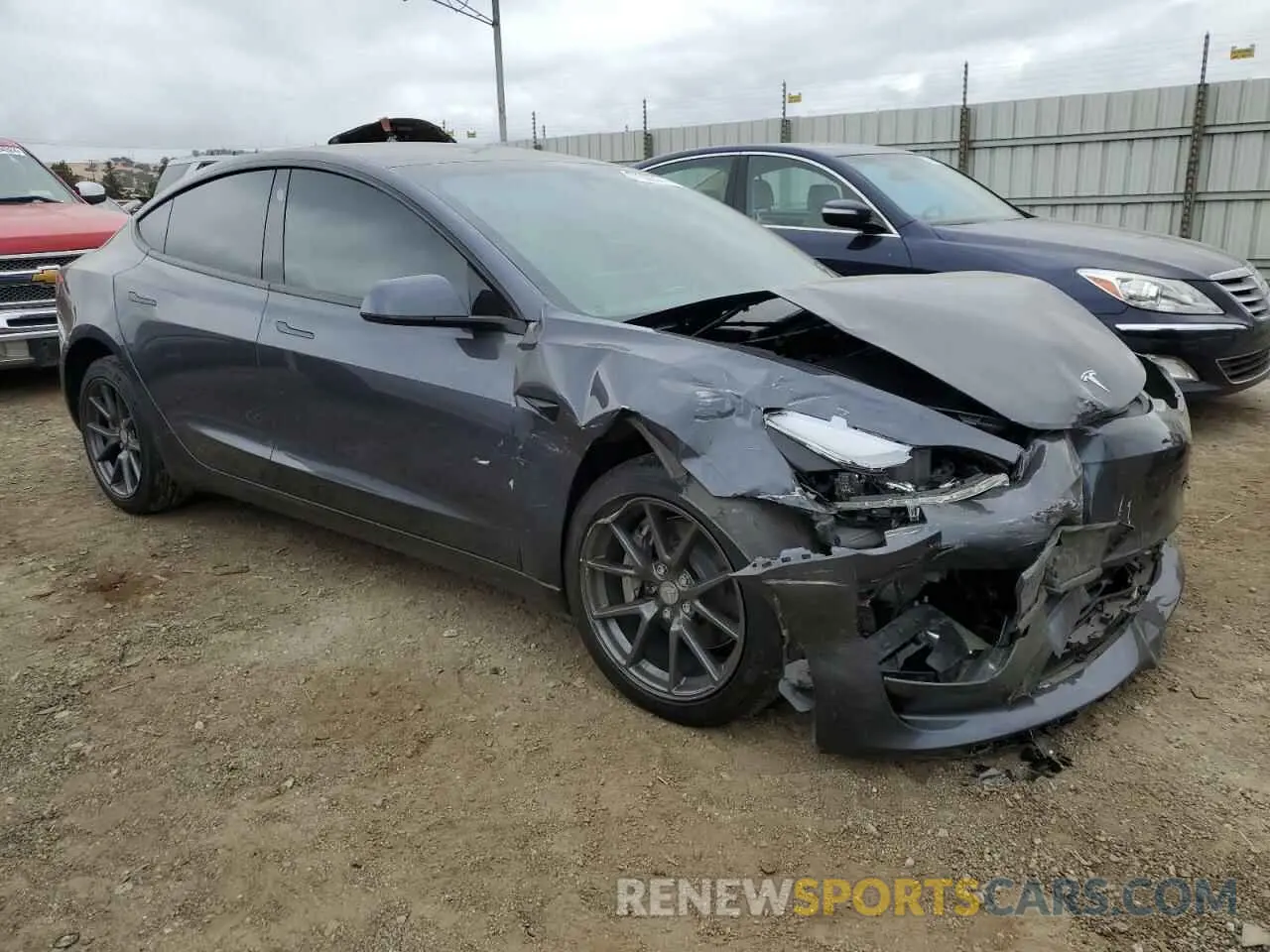 4 Фотография поврежденного автомобиля 5YJ3E1EA8PF403211 TESLA MODEL 3 2023