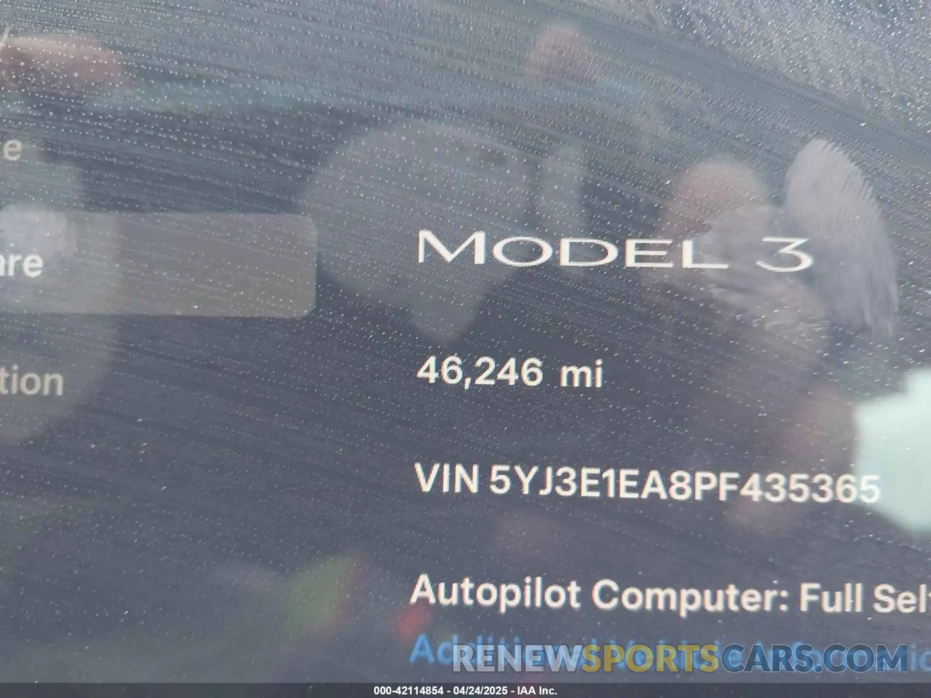 15 Фотография поврежденного автомобиля 5YJ3E1EA8PF435365 TESLA MODEL 3 2023