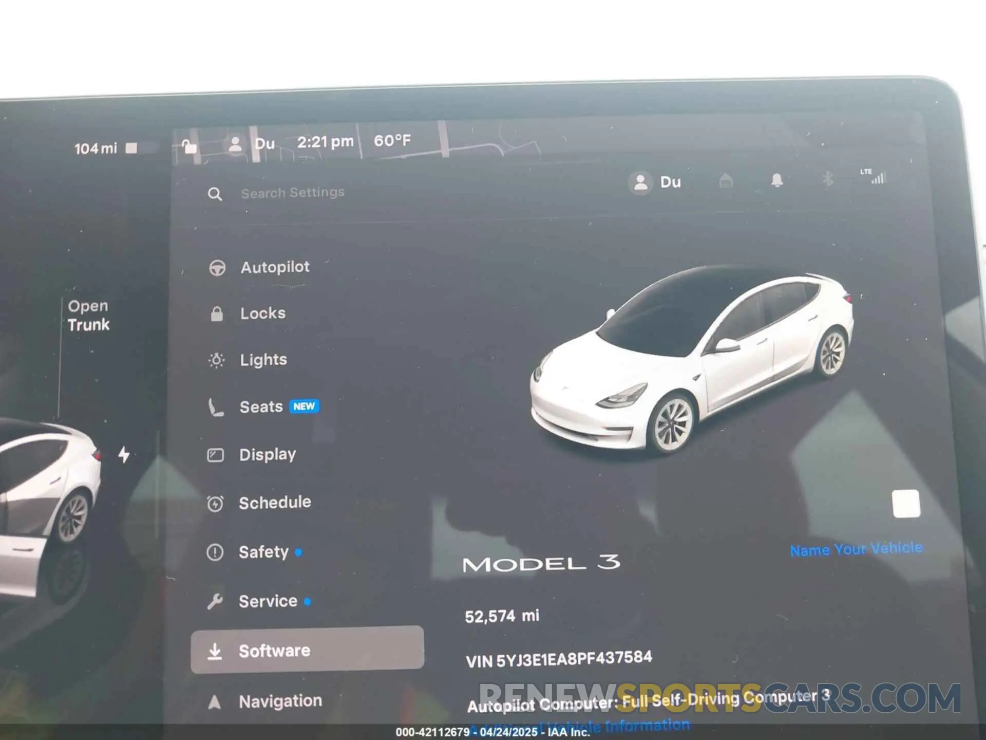 7 Фотография поврежденного автомобиля 5YJ3E1EA8PF437584 TESLA MODEL 3 2023