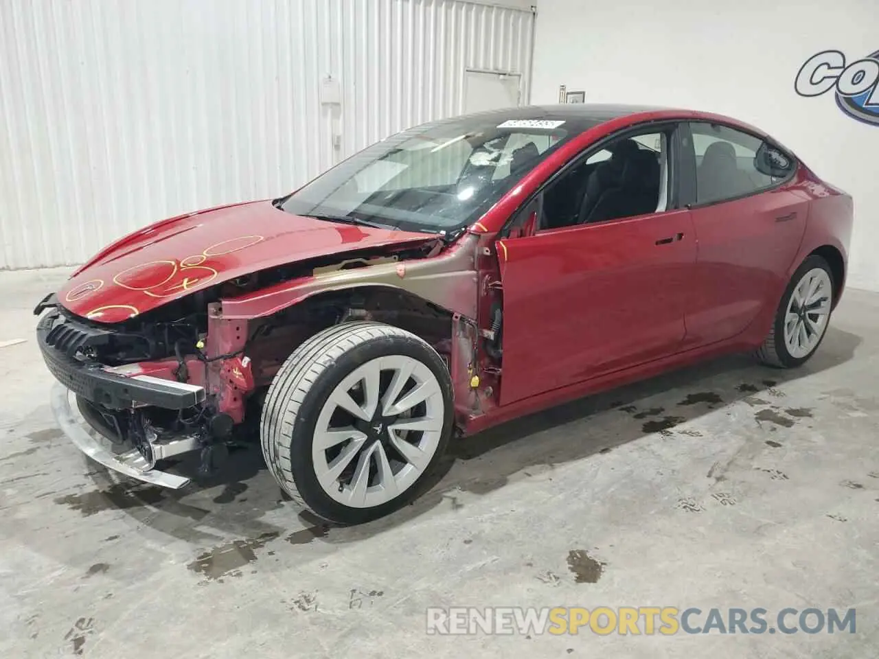1 Фотография поврежденного автомобиля 5YJ3E1EA8PF448830 TESLA MODEL 3 2023