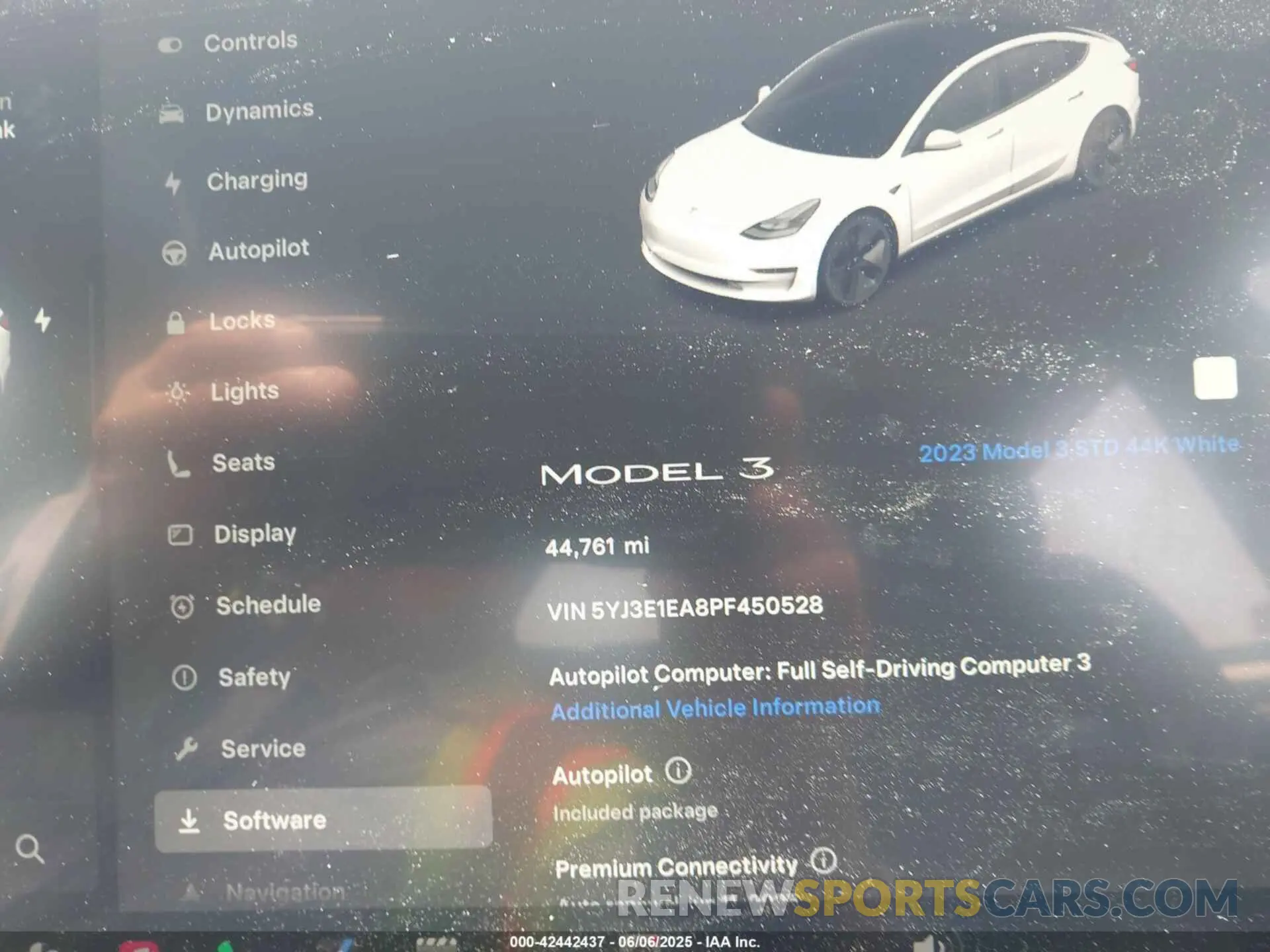 7 Photograph of a damaged car 5YJ3E1EA8PF450528 TESLA MODEL 3 2023