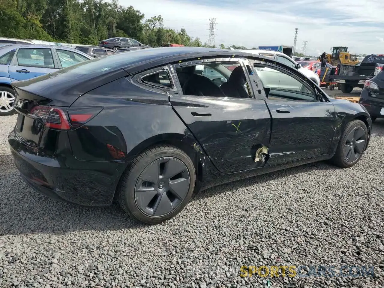3 Photograph of a damaged car 5YJ3E1EA8PF455048 TESLA MODEL 3 2023