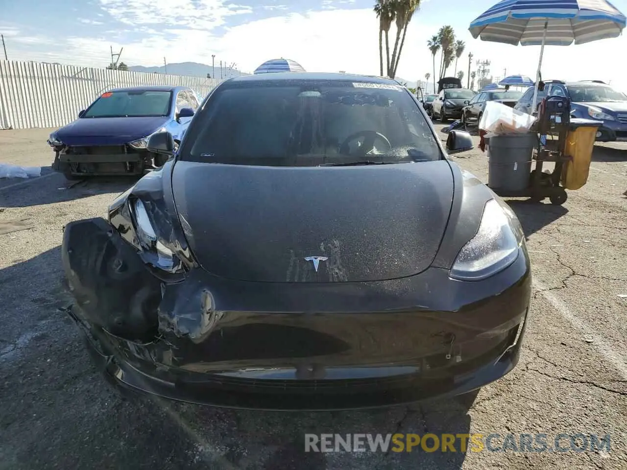 5 Photograph of a damaged car 5YJ3E1EA8PF493802 TESLA MODEL 3 2023
