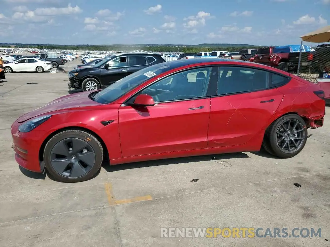 1 Photograph of a damaged car 5YJ3E1EA8PF550225 TESLA MODEL 3 2023