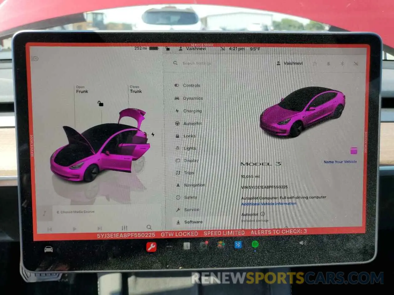 9 Photograph of a damaged car 5YJ3E1EA8PF550225 TESLA MODEL 3 2023