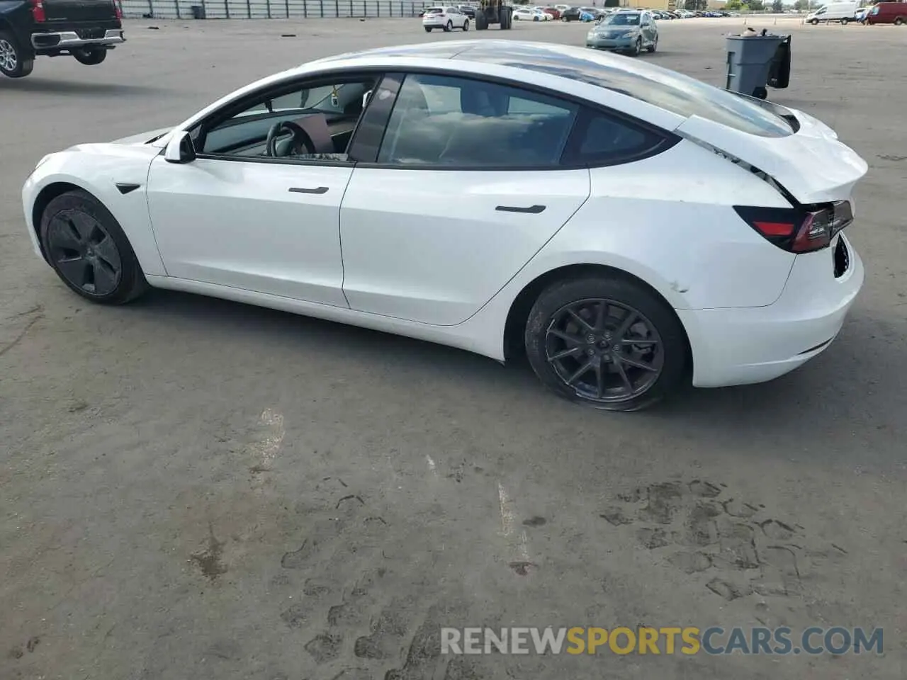 2 Photograph of a damaged car 5YJ3E1EA8PF553061 TESLA MODEL 3 2023