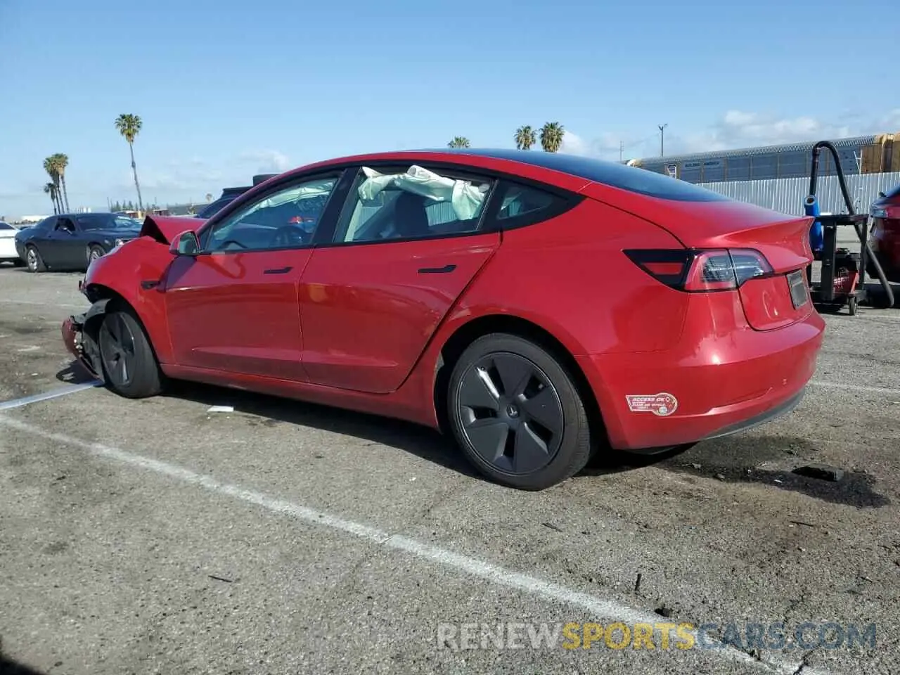2 Photograph of a damaged car 5YJ3E1EA8PF570054 TESLA MODEL 3 2023
