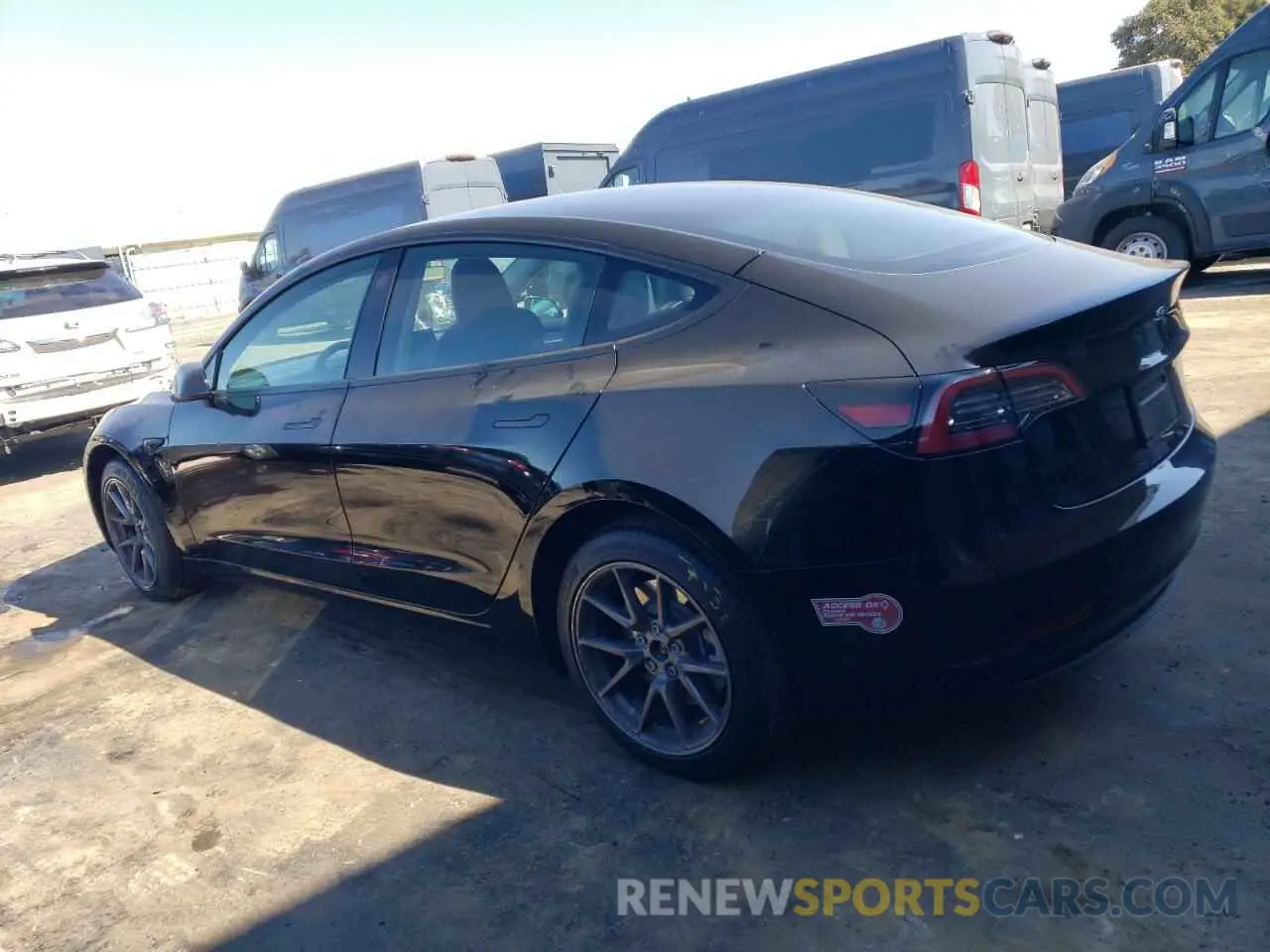 2 Photograph of a damaged car 5YJ3E1EA8PF607068 TESLA MODEL 3 2023