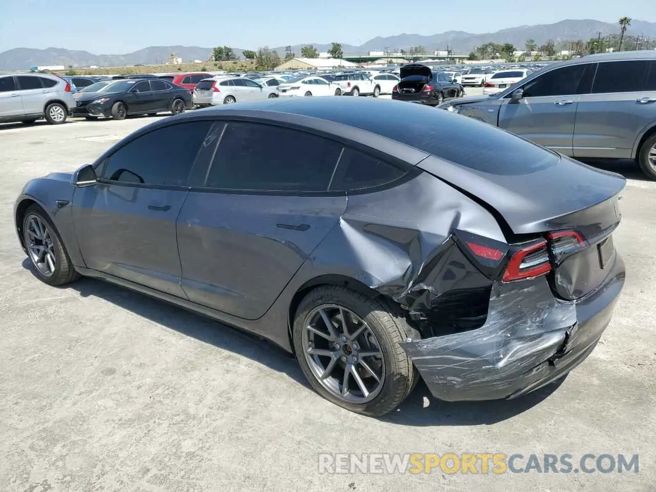 2 Photograph of a damaged car 5YJ3E1EA8PF616210 TESLA MODEL 3 2023