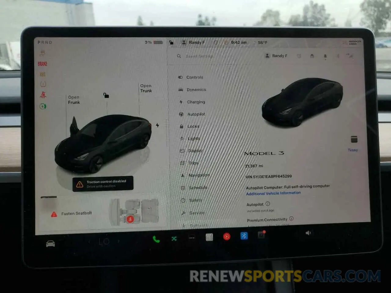 9 Photograph of a damaged car 5YJ3E1EA8PF645299 TESLA MODEL 3 2023