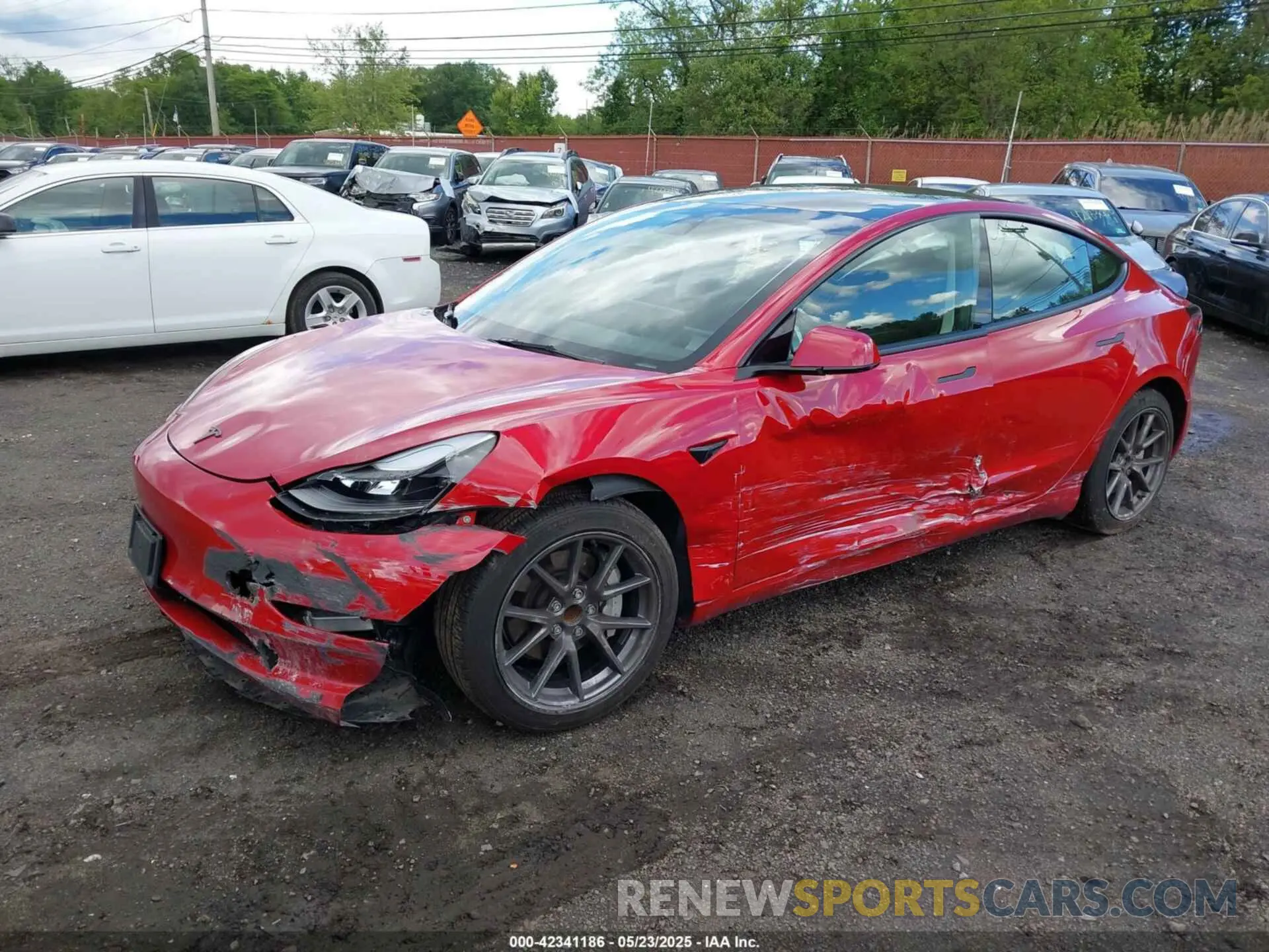 2 Photograph of a damaged car 5YJ3E1EA8PF663141 TESLA MODEL 3 2023