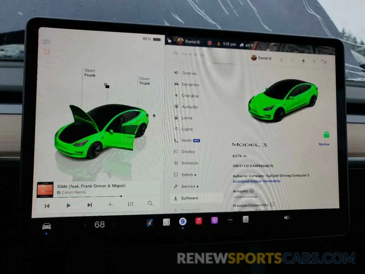 9 Фотография поврежденного автомобиля 5YJ3E1EA8PF664676 TESLA MODEL 3 2023