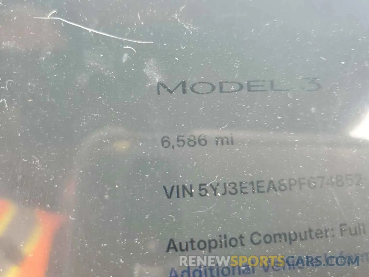 9 Фотография поврежденного автомобиля 5YJ3E1EA8PF674852 TESLA MODEL 3 2023