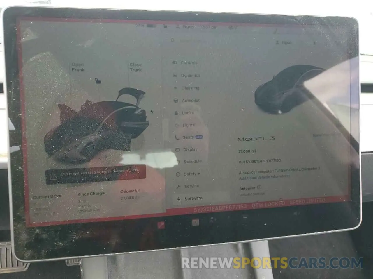 9 Фотография поврежденного автомобиля 5YJ3E1EA8PF677153 TESLA MODEL 3 2023