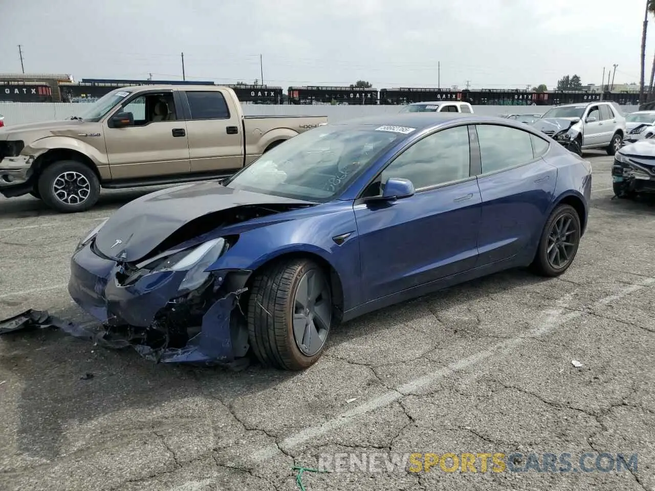 1 Фотография поврежденного автомобиля 5YJ3E1EA8PF677914 TESLA MODEL 3 2023