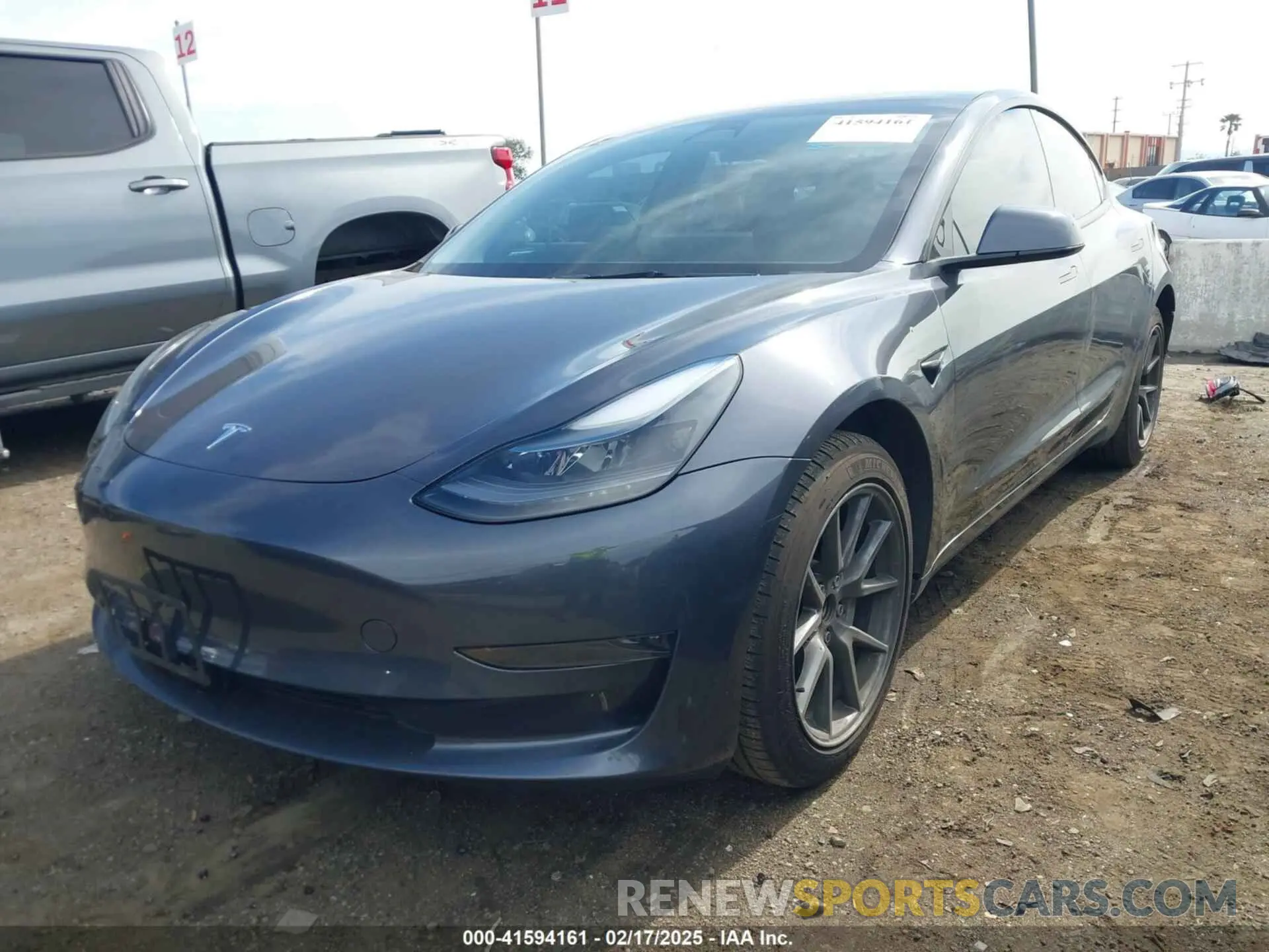 2 Photograph of a damaged car 5YJ3E1EA8PF700690 TESLA MODEL 3 2023