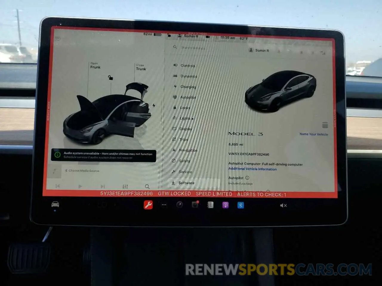 9 Фотография поврежденного автомобиля 5YJ3E1EA9PF382496 TESLA MODEL 3 2023