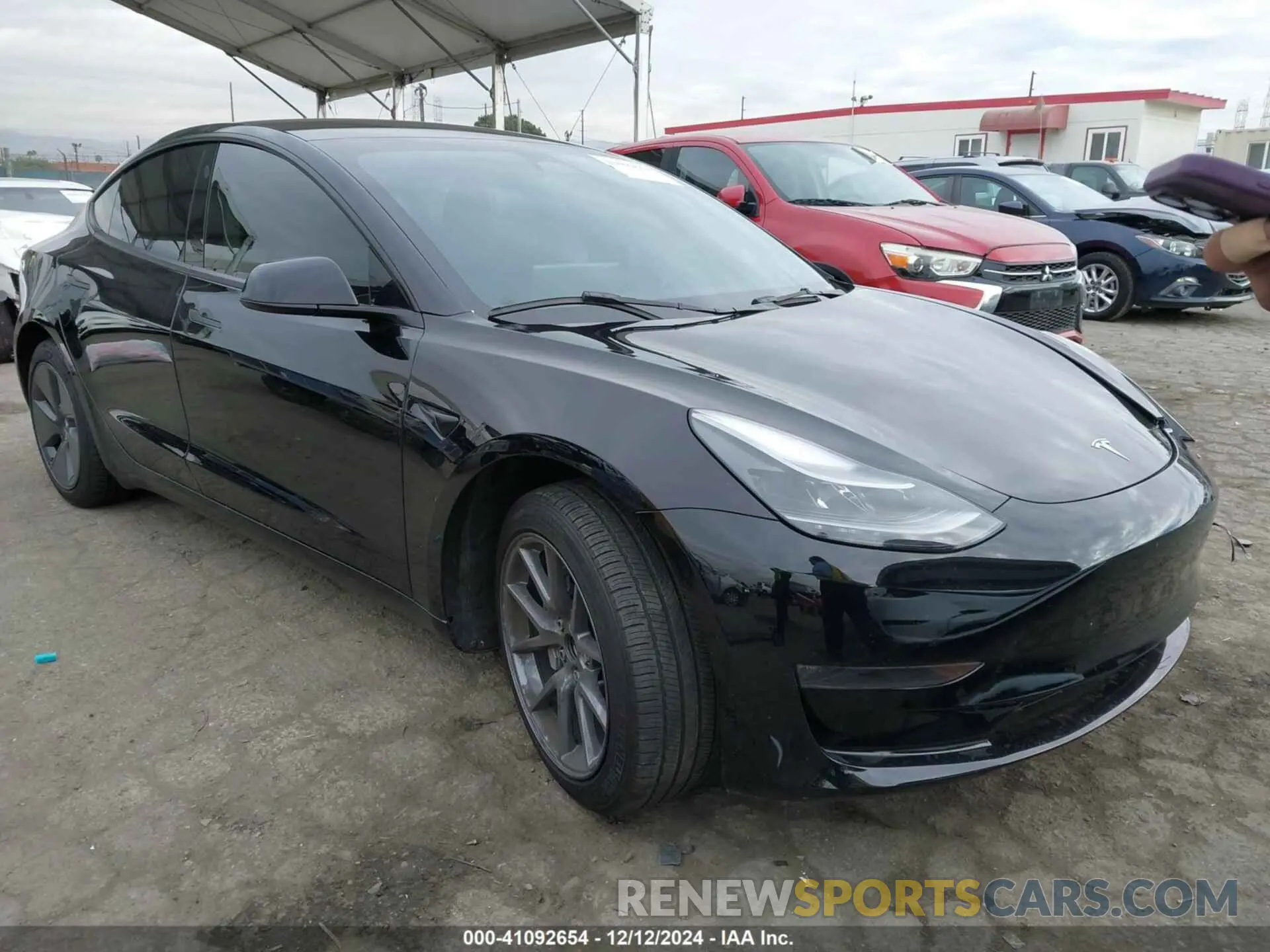 1 Photograph of a damaged car 5YJ3E1EA9PF393899 TESLA MODEL 3 2023