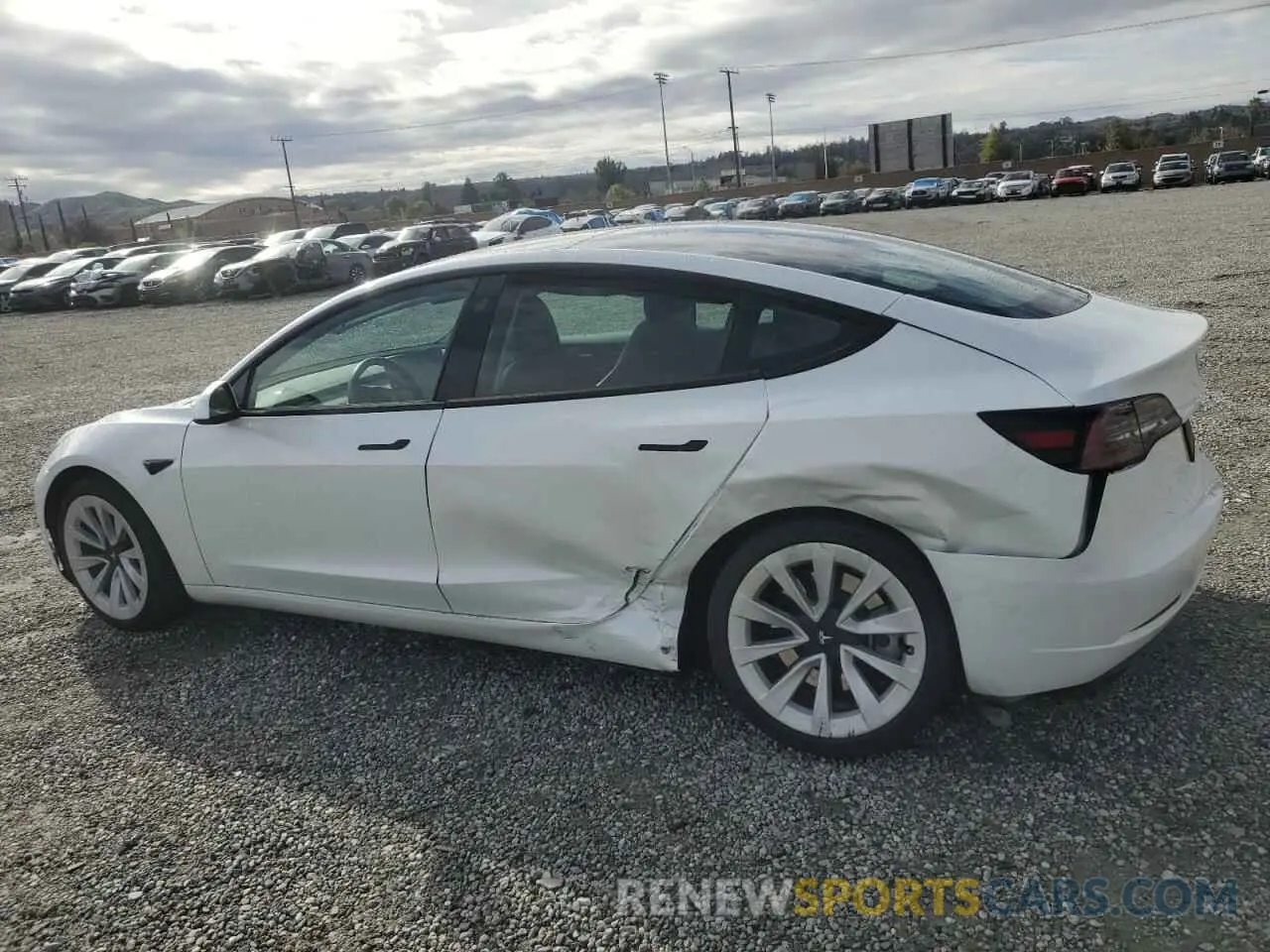 2 Photograph of a damaged car 5YJ3E1EA9PF450392 TESLA MODEL 3 2023
