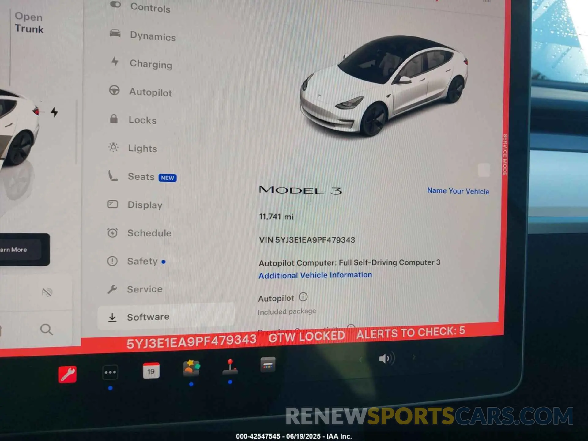 7 Photograph of a damaged car 5YJ3E1EA9PF479343 TESLA MODEL 3 2023