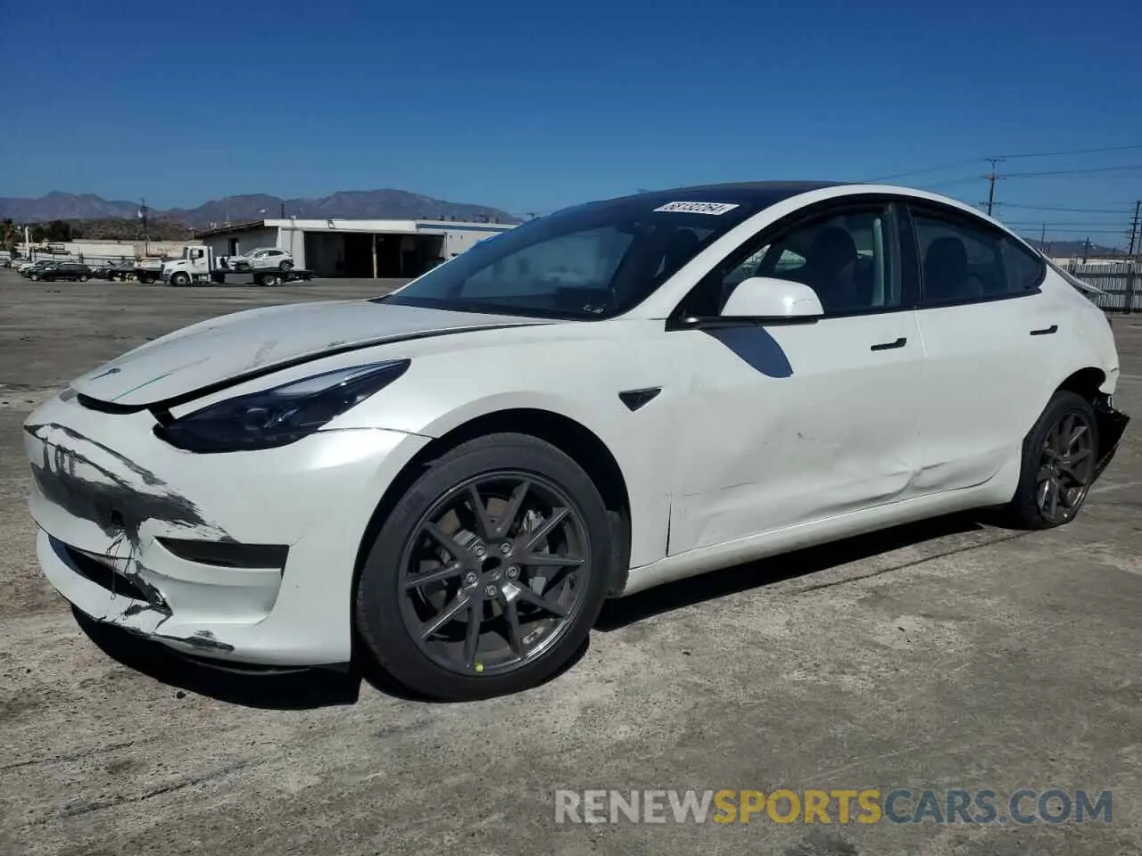 1 Photograph of a damaged car 5YJ3E1EA9PF491315 TESLA MODEL 3 2023