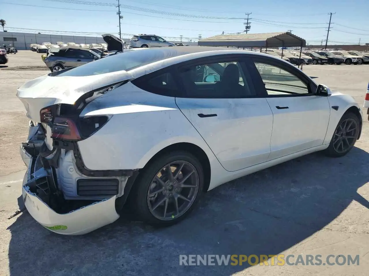 3 Photograph of a damaged car 5YJ3E1EA9PF491315 TESLA MODEL 3 2023