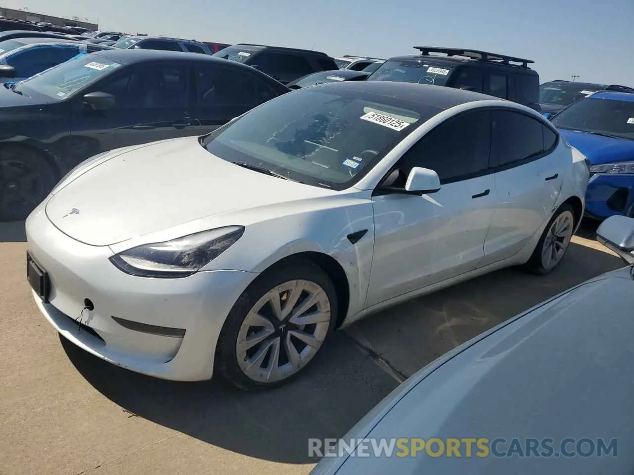 1 Photograph of a damaged car 5YJ3E1EA9PF510588 TESLA MODEL 3 2023