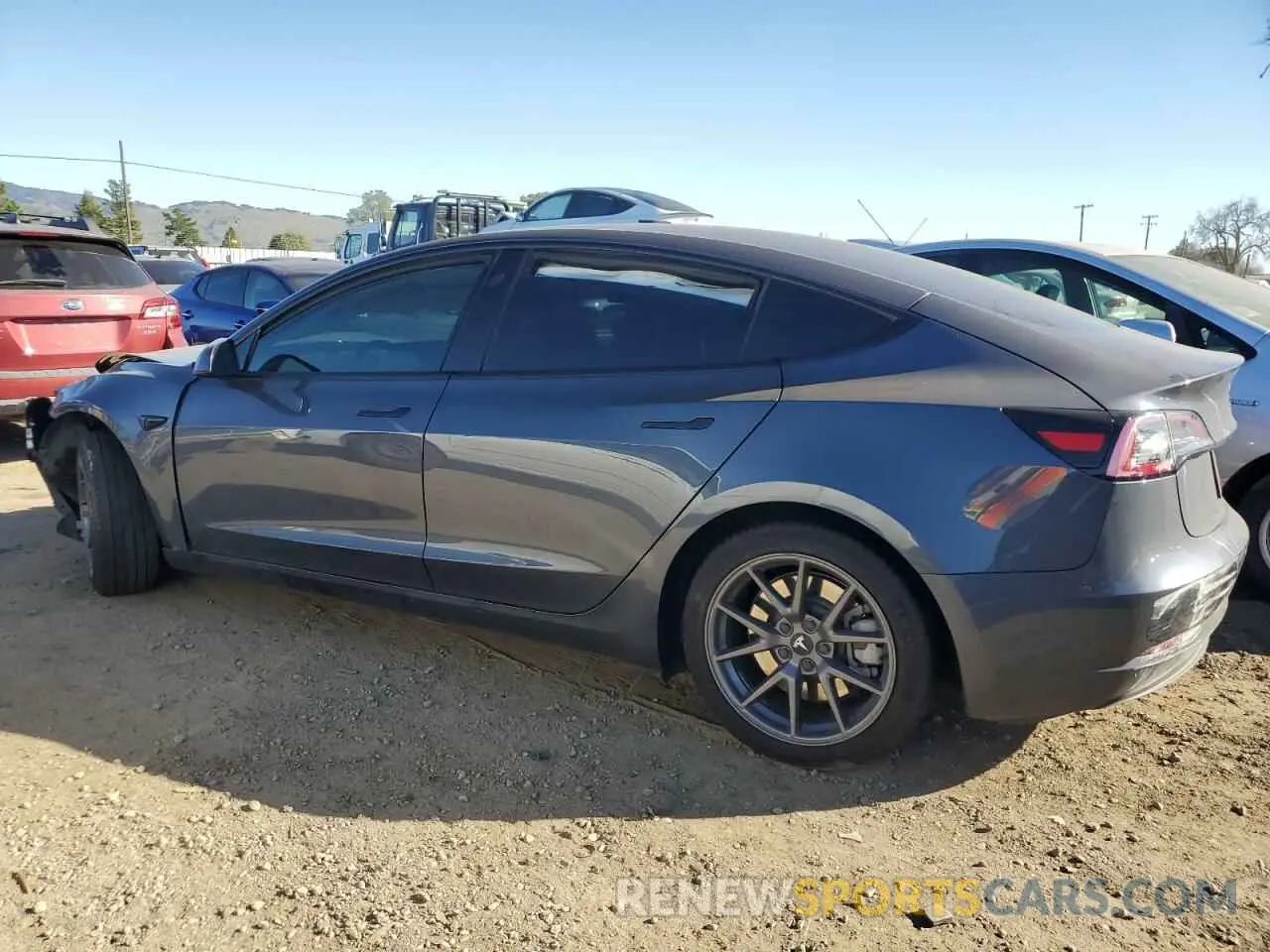 2 Photograph of a damaged car 5YJ3E1EA9PF514480 TESLA MODEL 3 2023