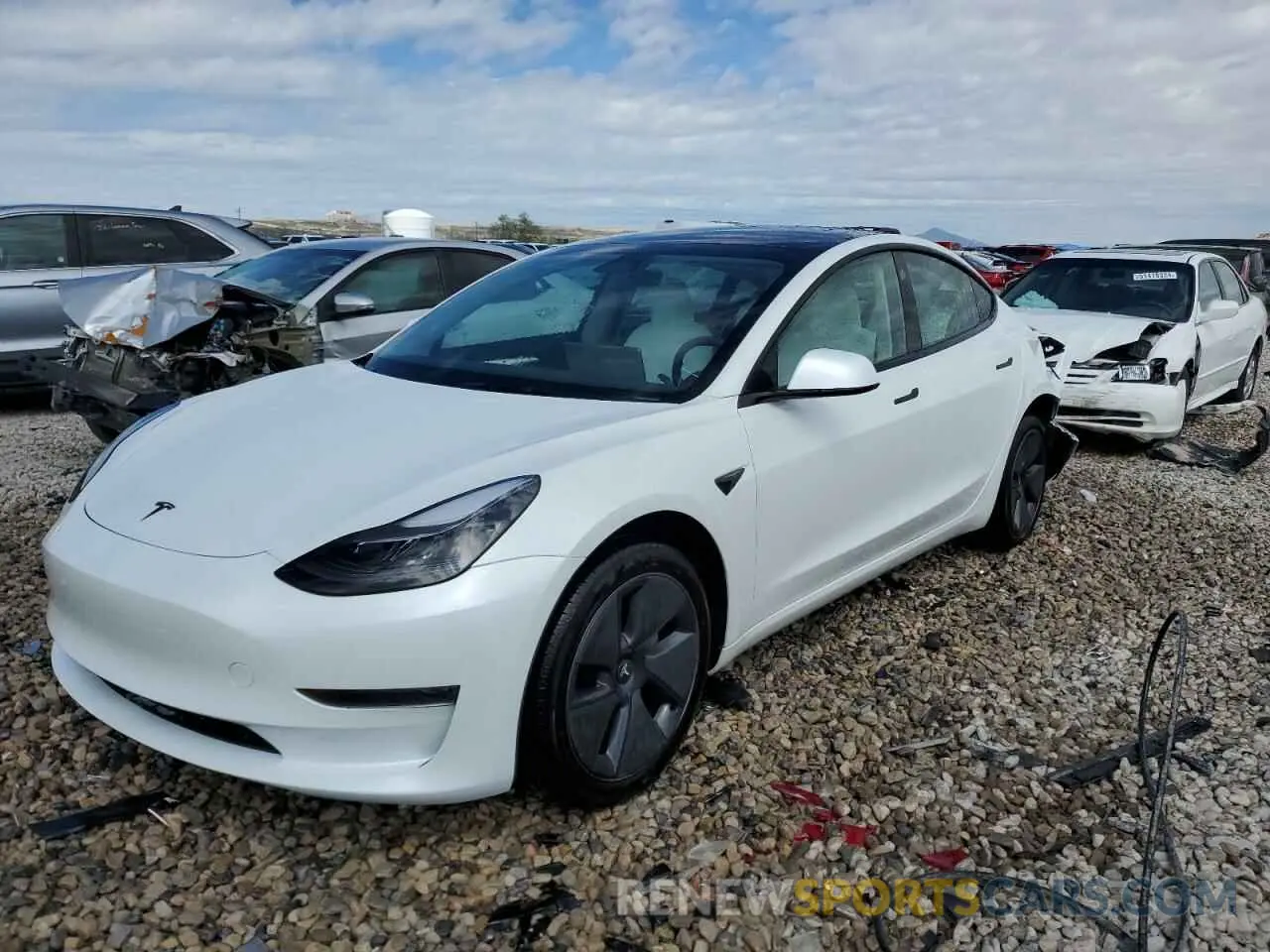 1 Фотография поврежденного автомобиля 5YJ3E1EA9PF569835 TESLA MODEL 3 2023