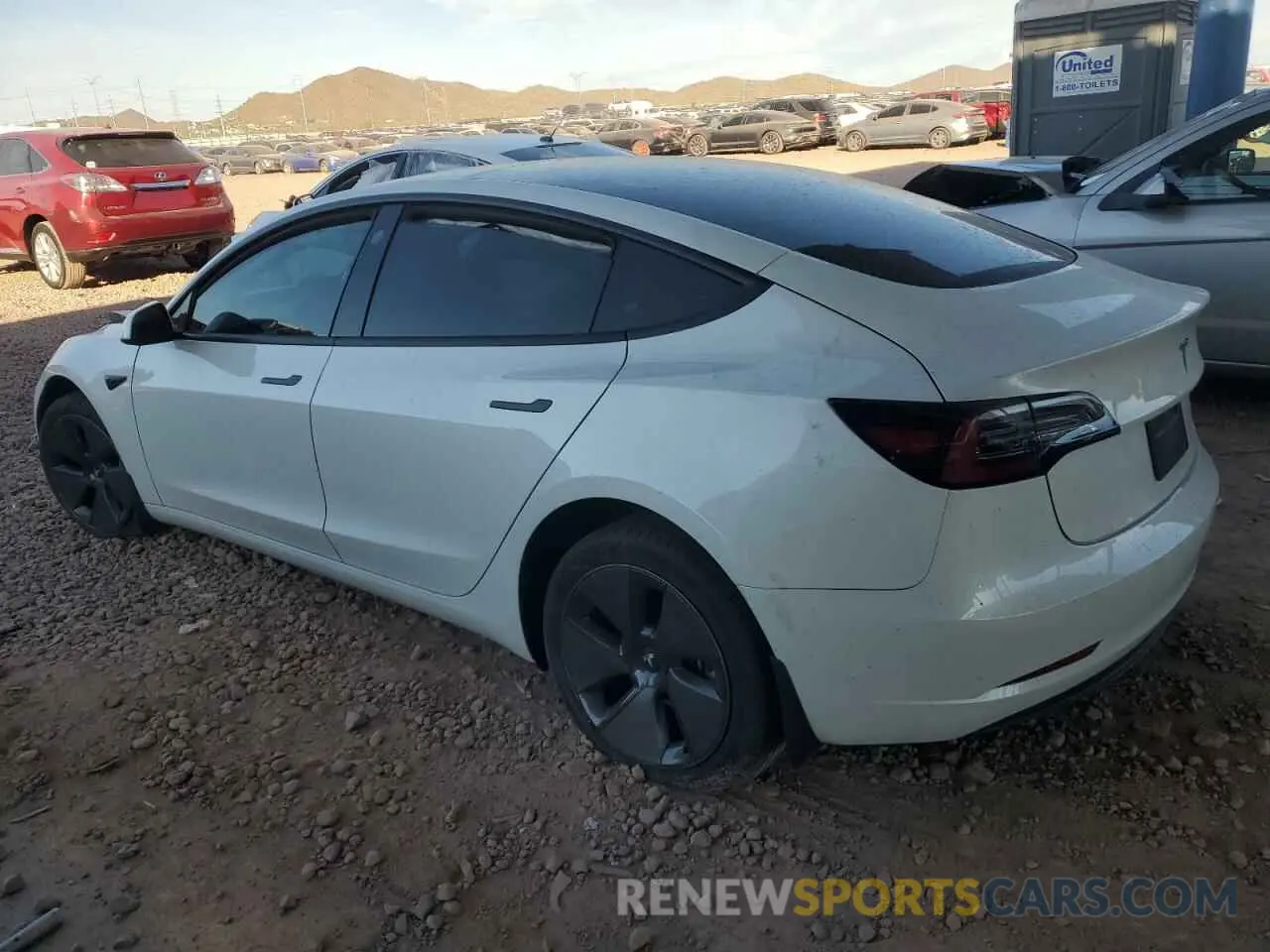 2 Фотография поврежденного автомобиля 5YJ3E1EA9PF574050 TESLA MODEL 3 2023